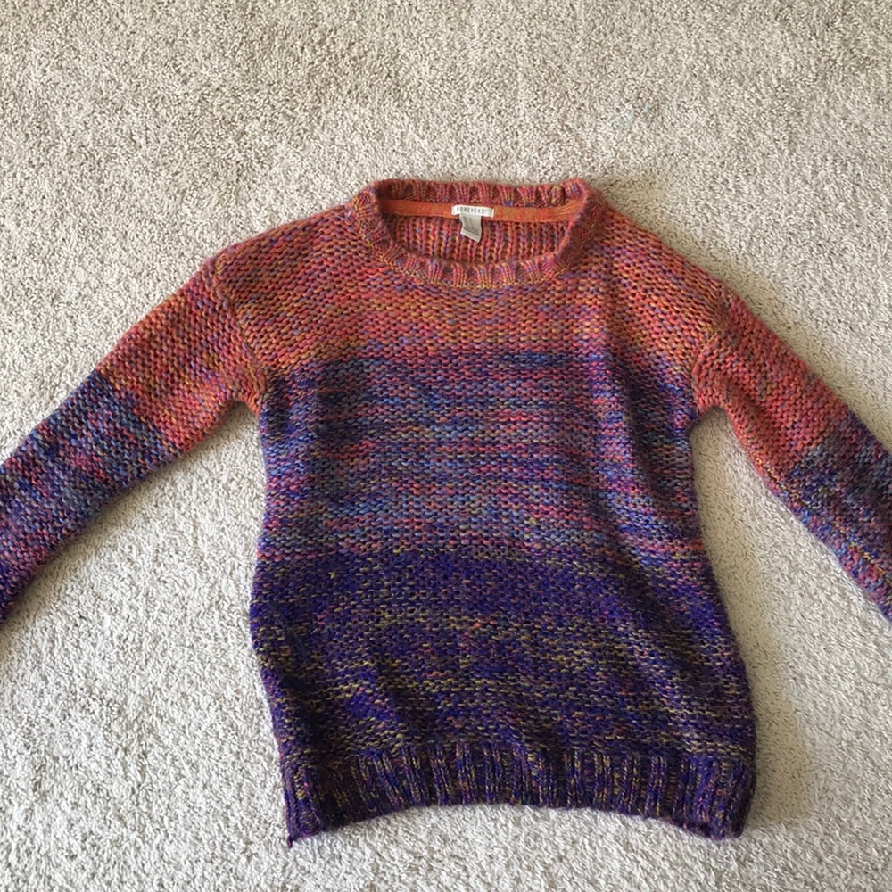 Multi colored sweater